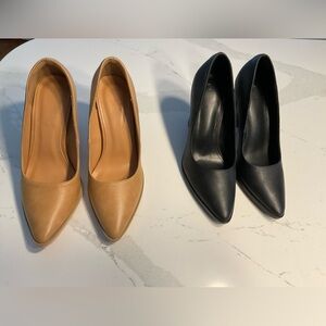 Elegant Black and Tan Women's Heels